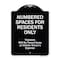 Signmission Designer Series-Numbered Spaces Residents Violators Will Be Towed Away At, 24" x 18", BW-1824-9942 A-DES-BW-1824-9942 - alternate 1